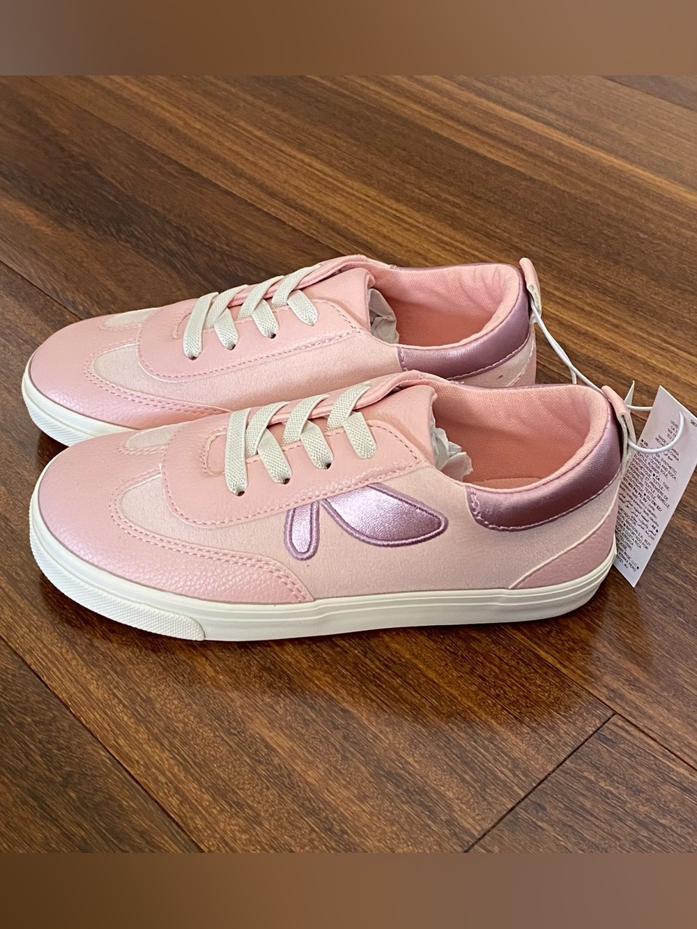 Old Navy Pink and Metallic Pink Kids Pull-On Sneakers